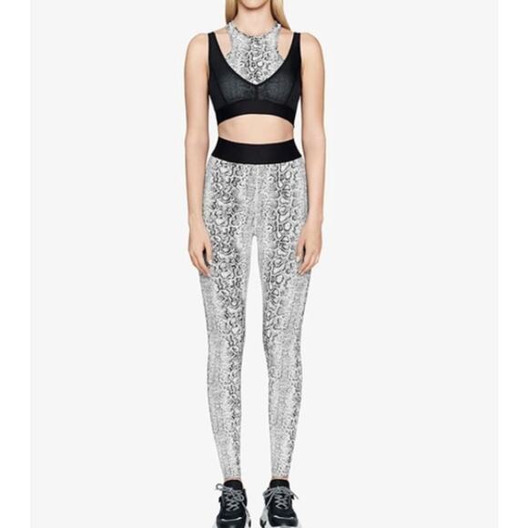 ONA by Yoon Chung Leggings White Black Snake Print Women's Size Small NWT - Picture 7 of 7